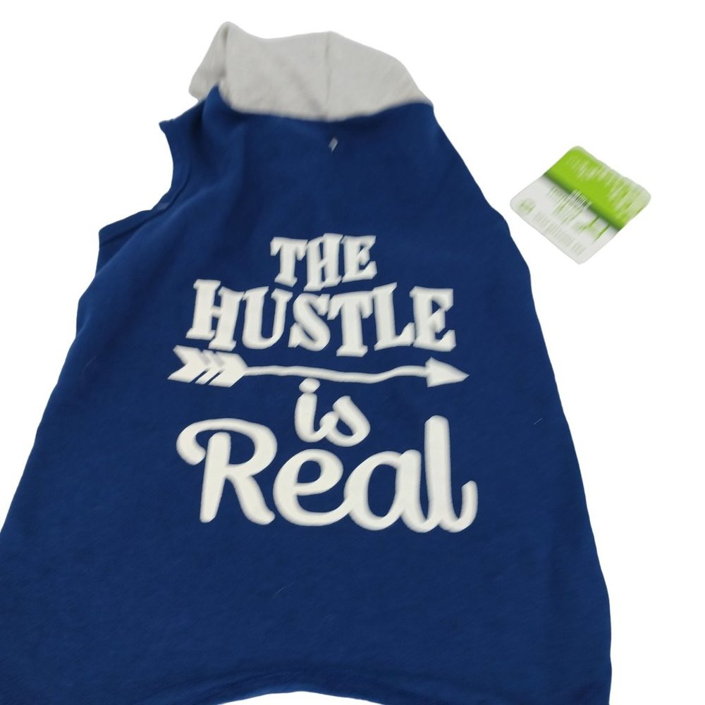PET SUPPLIES PLUS DOG FASHION XL BLUE/GRAY HOODIE